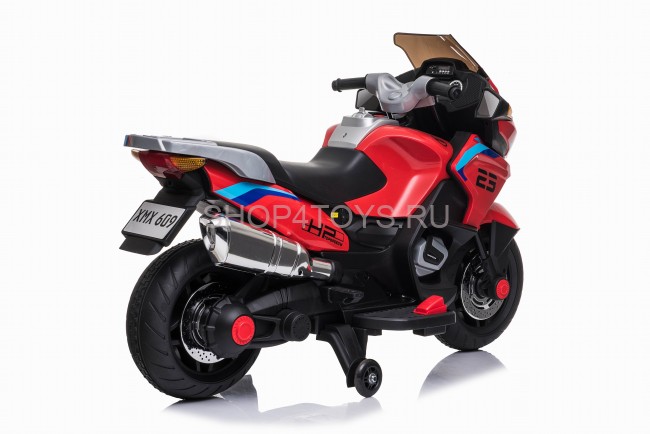 Детский электромотоцикл XMX (красный, EVA, с ручкой газа, 12V) - XMX609-RED Детский электромотоцикл XMX (красный, EVA, с ручкой газа, 12V) - XMX609-RED