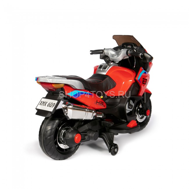 Детский электромотоцикл XMX (красный, EVA, с ручкой газа, 12V) - XMX609-RED Детский электромотоцикл XMX (красный, EVA, с ручкой газа, 12V) - XMX609-RED