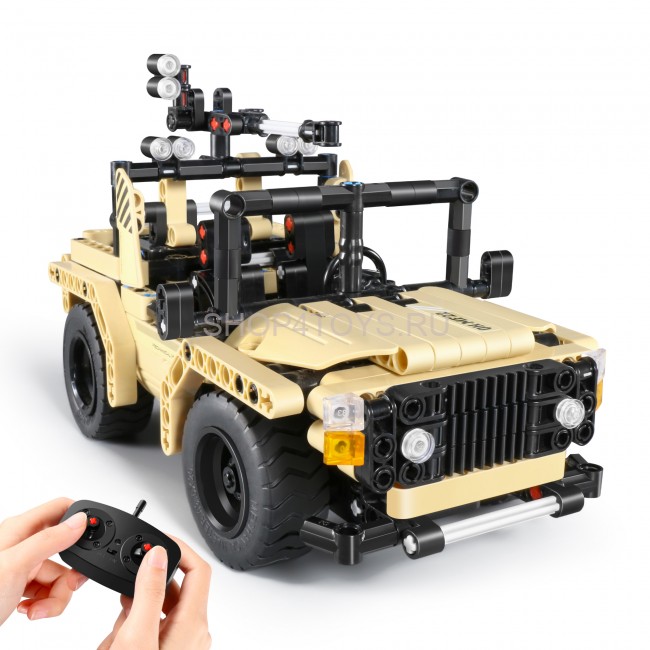 Конструктор военный джип QiHui 370 деталей (2в1, пульт) - QH8022 Конструктор военный джип QiHui 370 деталей (2в1, пульт) - QH8022