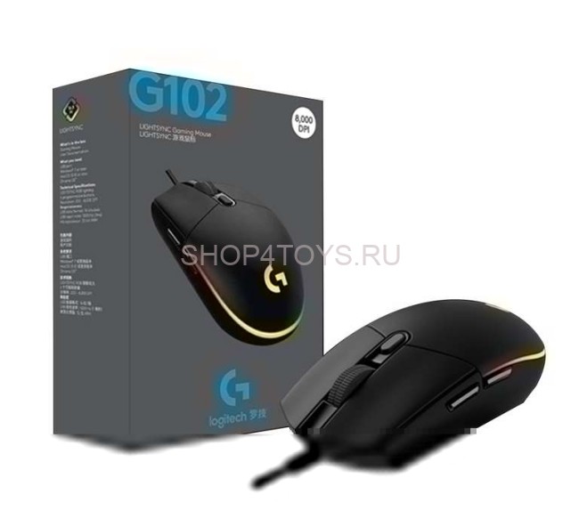 Проводная мышь Logitech G102 LIGHTSYNC Black - 910-005808 Проводная мышь Logitech G102 LIGHTSYNC Black - 910-005808