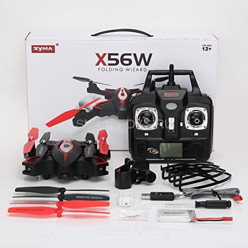 Радиоуправляемый черный квадрокоптер Syma X56W Folding Wizard (FPV, Headless) - X56W Радиоуправляемый черный квадрокоптер Syma X56W Folding Wizard (FPV, Headless) - X56W