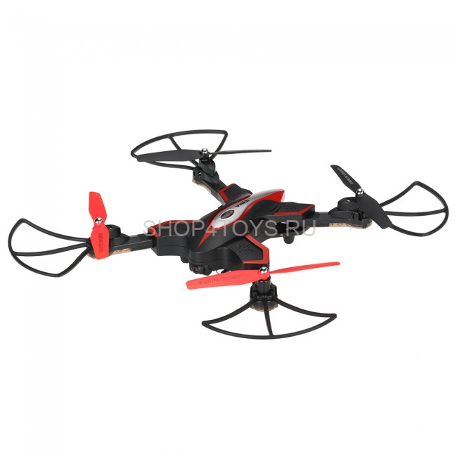 Радиоуправляемый черный квадрокоптер Syma X56W Folding Wizard (FPV, Headless) - X56W Радиоуправляемый черный квадрокоптер Syma X56W Folding Wizard (FPV, Headless) - X56W