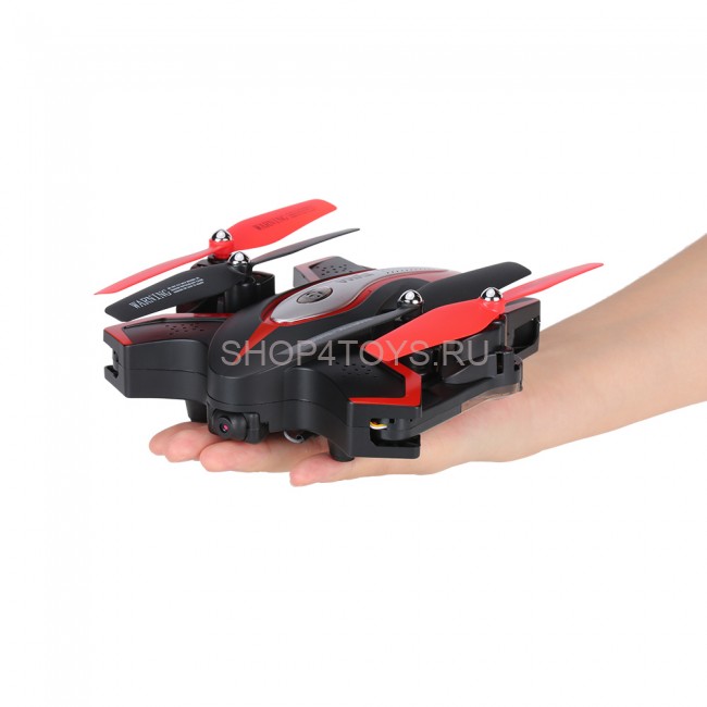 Радиоуправляемый черный квадрокоптер Syma X56W Folding Wizard (FPV, Headless) - X56W Радиоуправляемый черный квадрокоптер Syma X56W Folding Wizard (FPV, Headless) - X56W