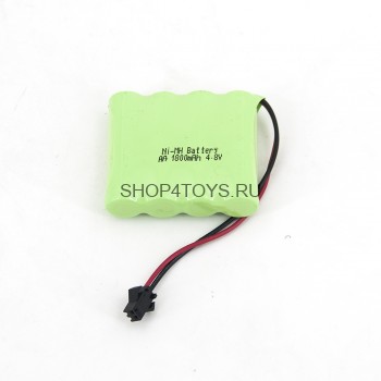 Аккумулятор Ni-Mh 4.8V 1800 mAh AA - NIMH-48F-1800-YP Аккумулятор Ni-Mh 4.8V 1800 mAh AA для танков Zegan 1/28 и других ру игрушек