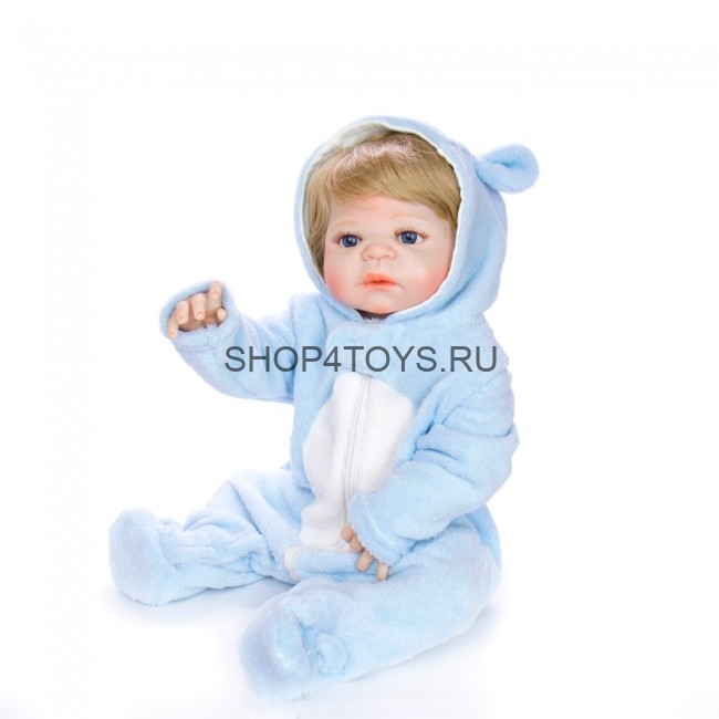 Кукла реборн полностью силиконовый мальчик Василек