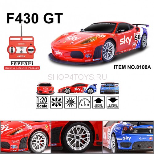 Радиоуправляемая машина Феррари MJX Ferrari F430 GT #56 1:20 - 8108A