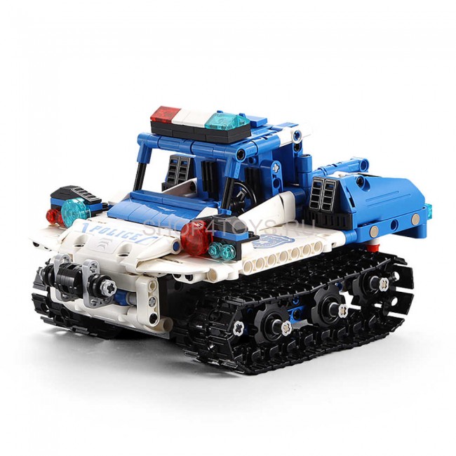 Конструктор радиоуправляемый CADA 2 в 1 полицейский робот-трансформер, 556 элементов - C51049W Конструктор радиоуправляемый CADA 2 в 1 полицейский робот-трансформер, 556 элементов - C51049W