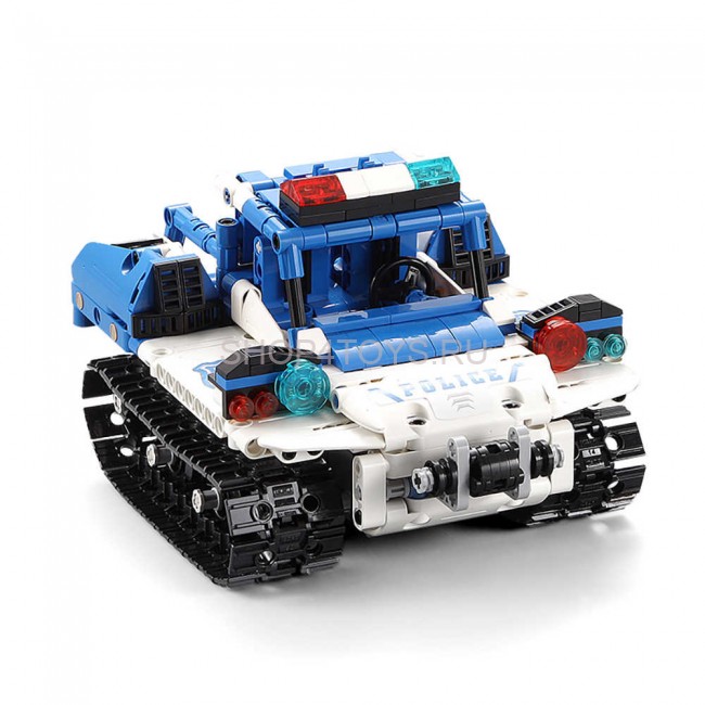 Конструктор радиоуправляемый CADA 2 в 1 полицейский робот-трансформер, 556 элементов - C51049W Конструктор радиоуправляемый CADA 2 в 1 полицейский робот-трансформер, 556 элементов - C51049W