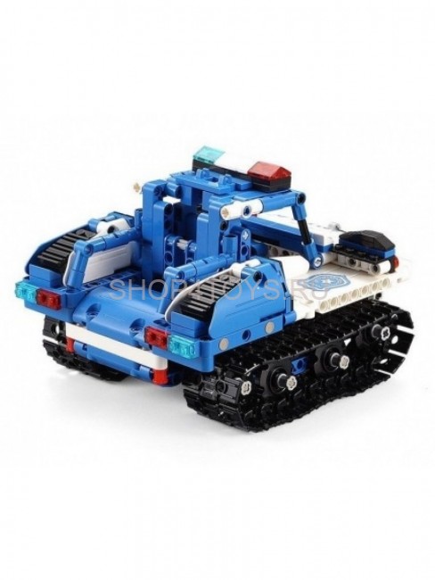 Конструктор радиоуправляемый CADA 2 в 1 полицейский робот-трансформер, 556 элементов - C51049W Конструктор радиоуправляемый CADA 2 в 1 полицейский робот-трансформер, 556 элементов - C51049W