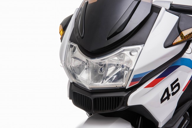 Детский электромотоцикл XMX (белый, EVA, с ручкой газа, 12V) - XMX609-WHITE Детский электромотоцикл XMX (белый, EVA, с ручкой газа, 12V) - XMX609-WHITE