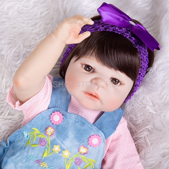 Реборн силиконовая девочка Эмилия