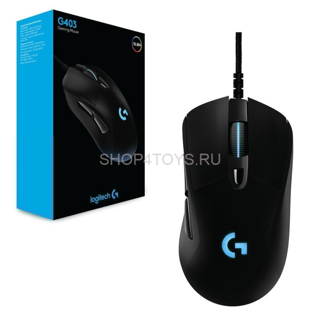 Проводная игровая мышь Logitech G403 HERO RGB LIGHTSYNC Black - 910-005636 Проводная игровая мышь Logitech G403 HERO RGB LIGHTSYNC Black - 910-005636