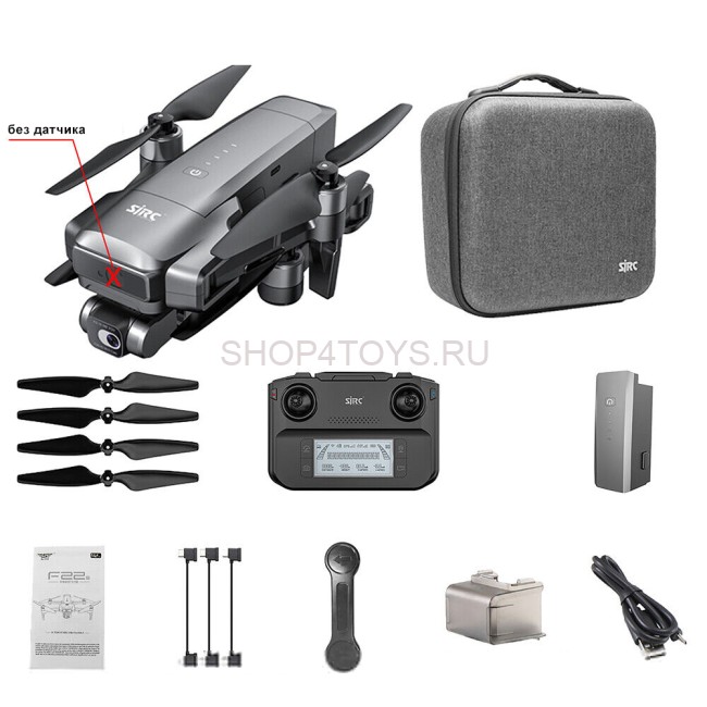 Квадрокоптер SJRC F22 PRO 2-AXIS 4K EIS 5G GPS - F22 4K PRO Квадрокоптер SJRC F22 PRO 2-AXIS 4K EIS 5G GPS - F22 4K PRO