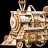 Деревянный 3D конструктор с приводом Robotime "Locomotive" - LK701