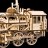 Деревянный 3D конструктор с приводом Robotime "Locomotive" - LK701
