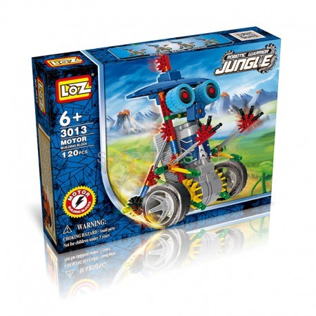 Конструктор на батарейках LOZ Робот-джунгли "Воин" 120 деталей - LOZ-3013