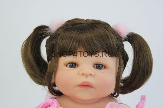 Реборн с длинными волосами силиконовая Стефани Реборн с длинными волосами силиконовая Стефани