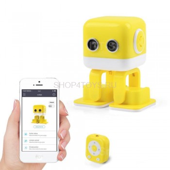 Интеллектуальный танцующий робот WLtoys Cubee F9 Yellow APP - WLT-F9 Интеллектуальный танцующий робот WLtoys Cubee F9 Yellow APP - WLT-F9 -  желтый