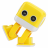 Интеллектуальный танцующий робот WLtoys Cubee F9 Yellow APP - WLT-F9