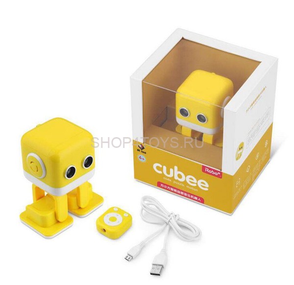 Интеллектуальный танцующий робот WLtoys Cubee F9 Yellow APP - WLT-F9