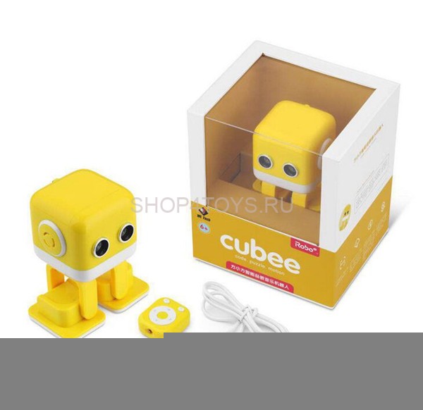 Интеллектуальный танцующий робот WLtoys Cubee F9 Yellow APP - WLT-F9