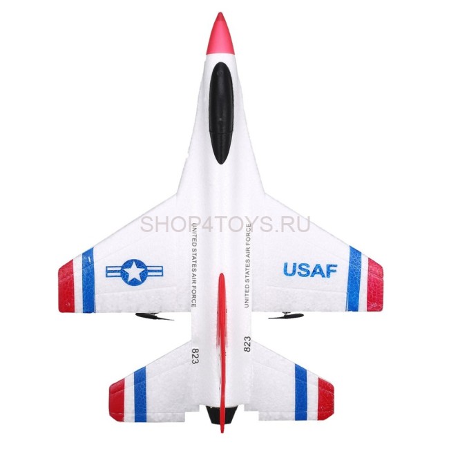 Радиоуправляемый самолет для начинающих F16 FIGHTER 2.4G - FX823 Радиоуправляемый самолет для начинающих F16 FIGHTER 2.4G - FX823