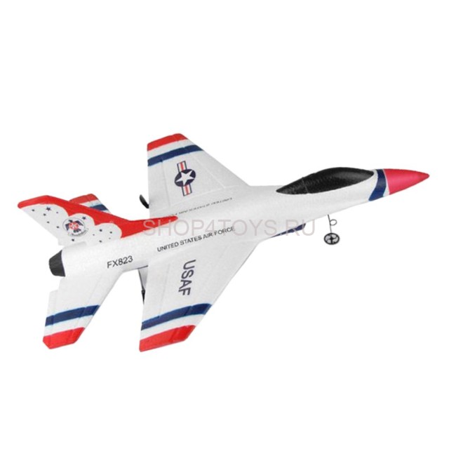 Радиоуправляемый самолет для начинающих F16 FIGHTER 2.4G - FX823 Радиоуправляемый самолет для начинающих F16 FIGHTER 2.4G - FX823