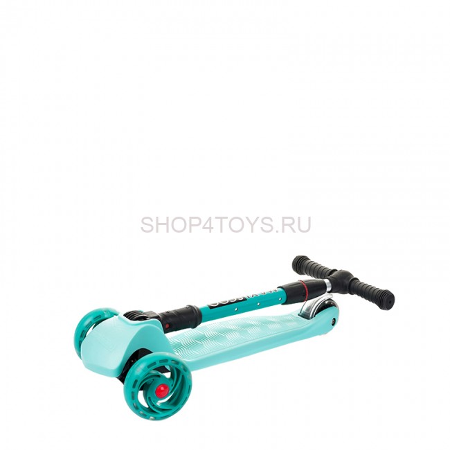 Самокат Maxiscoo Baby Delux Трехколесный Складной со Светящимися Колесами, Мятный - MSC-B091805D Самокат Maxiscoo Baby Delux Трехколесный Складной со Светящимися Колесами, Мятный - MSC-B091805D