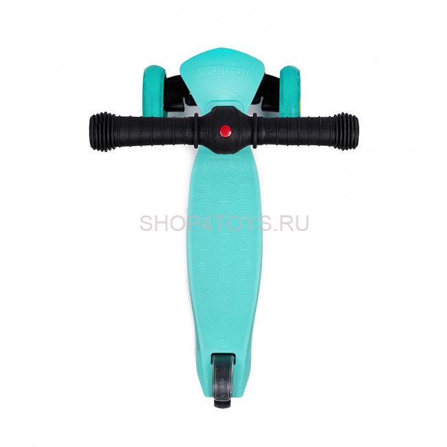 Самокат Maxiscoo Baby Delux Трехколесный Складной со Светящимися Колесами, Мятный - MSC-B091805D Самокат Maxiscoo Baby Delux Трехколесный Складной со Светящимися Колесами, Мятный - MSC-B091805D