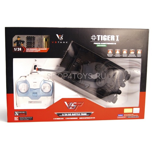 Радиоуправляемый танк VSTank Tiger I Infrared Grey 2.4G - A03102987 Радиоуправляемый танк VSTank Tiger I Infrared Grey 2.4G - A03102987