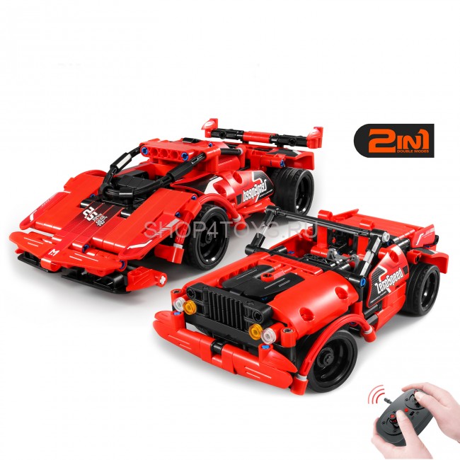 Конструктор машина QiHui 341 деталь (2в1 спорткар и джип, пульт) - QH8025 Конструктор машина QiHui 341 деталь (2в1 спорткар и джип, пульт) - QH8025