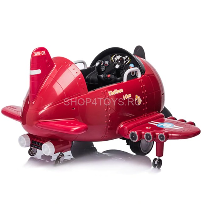 Детский электромобиль - самолет 12V - JJ20201-RED Детский электромобиль - самолет 12V - JJ20201-RED