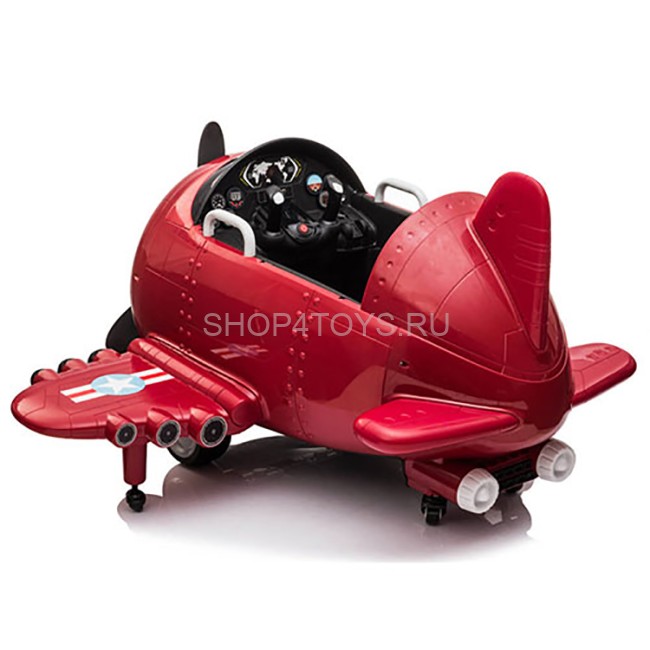 Детский электромобиль - самолет 12V - JJ20201-RED Детский электромобиль - самолет 12V - JJ20201-RED