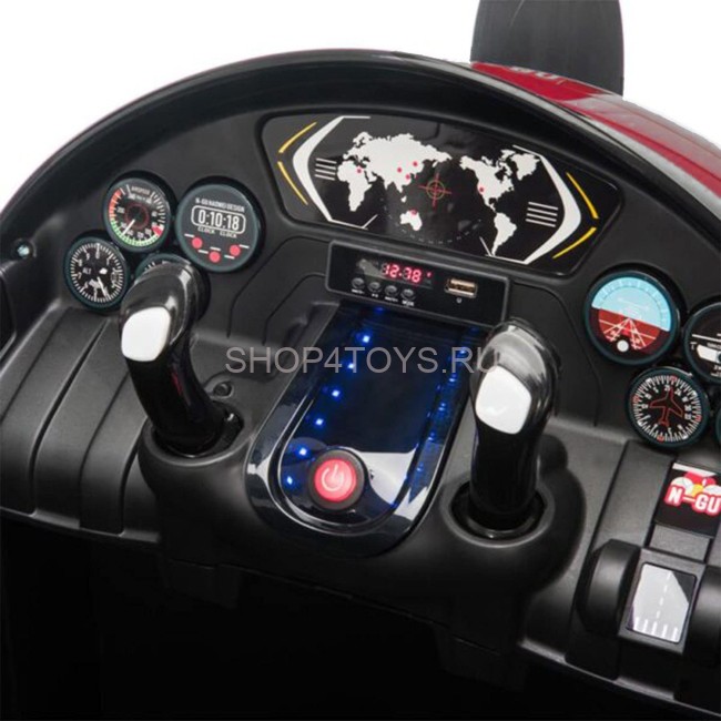 Детский электромобиль - самолет 12V - JJ20201-RED Детский электромобиль - самолет 12V - JJ20201-RED