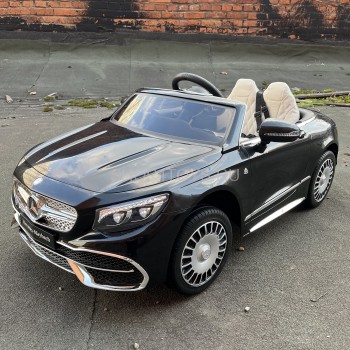 Детский электромобиль Mercedes-Maybach S650 Cabriolet - ZB188-BLACK Стильный кабриолет Barty Mercedes-Maybach S650 Cabriolet ZB188 обязательно понравится маленькому гонщику и сделает его центром внимания на любой прогулке. Машинка оборудован двумя моторами по 25 w, самым емким аккумулятором 12V/7Аh и полностью резиновыми колесами.