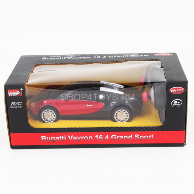 Радиоуправляемая машина MZ Bugatti Veyron Red 1:24 - 27028-R Радиоуправляемая машина MZ Bugatti Veyron Red 1:24 - 27028-R