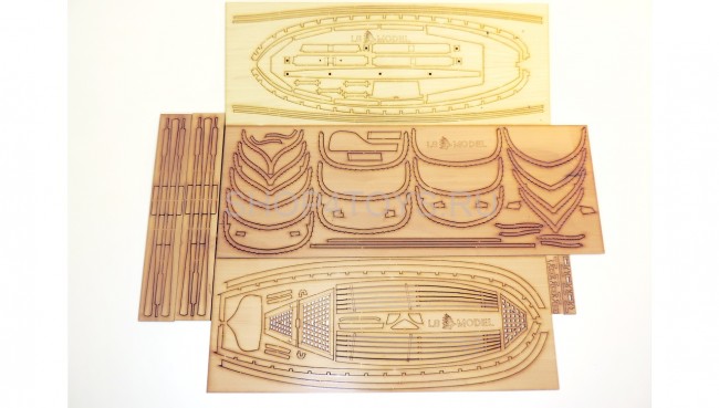 Сборная деревянная модель Парусно-гребной ЯЛ-6 1:24 - LSM0403 Сборная деревянная модель Парусно-гребной ЯЛ-6 1:24 - LSM0403