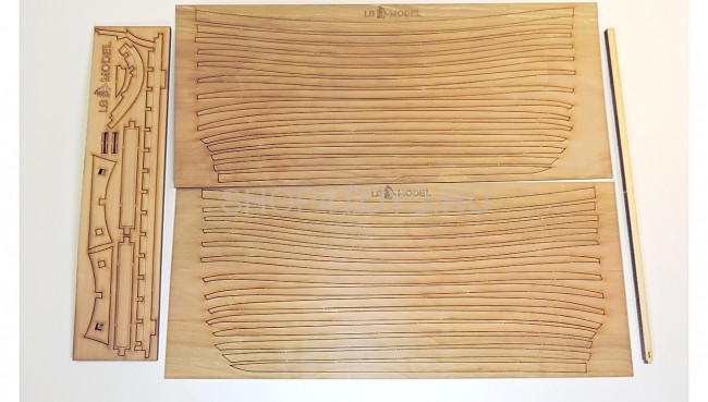 Сборная деревянная модель Парусно-гребной ЯЛ-6 1:24 - LSM0403 Сборная деревянная модель Парусно-гребной ЯЛ-6 1:24 - LSM0403