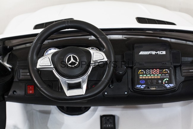 Детский электромобиль Mercedes Benz GLS63 LUXURY 4x4 12V 2.4G - White - HL228-LUX-W