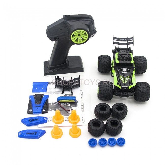 Радиоуправляемая трагги CraZon Green Ghost / Sprint 2WD 1:28 (сменные колеса и корпус) - 172802 Радиоуправляемая трагги CraZon Green Ghost / Sprint 2WD 1:28 (сменные колеса и корпус) - 172802
