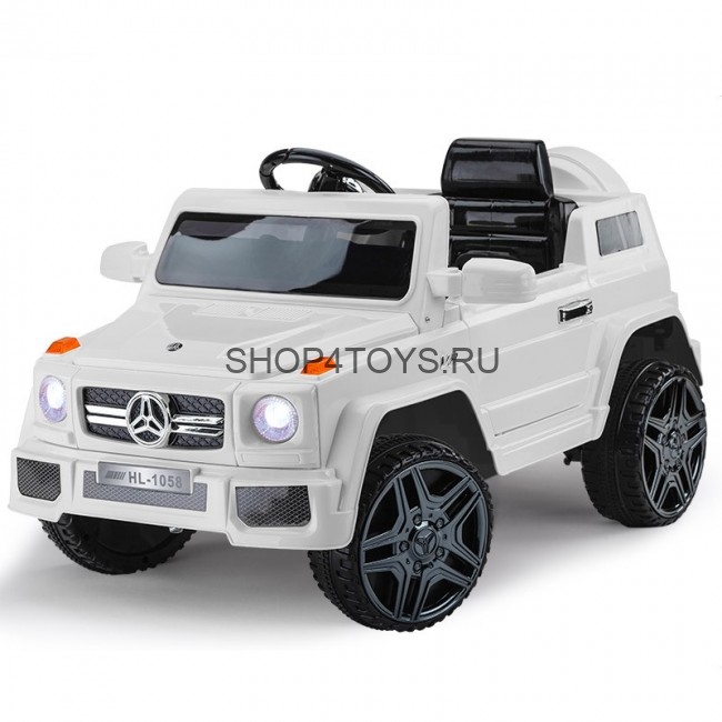 Детский электромобиль Mercedes G Style 12V - HL-1058-WHITE Детский электромобиль Mercedes G Style 12V - HL-1058-WHITE