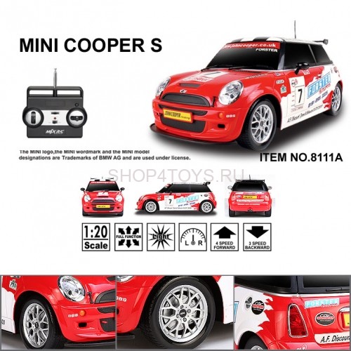 Радиоуправляемая машина MJX Mini Cooper S (JCC Version) #7 1:20 - 8111A Радиоуправляемая машина MJX Mini Cooper S (JCC Version) #7 1:20 - 8111A
