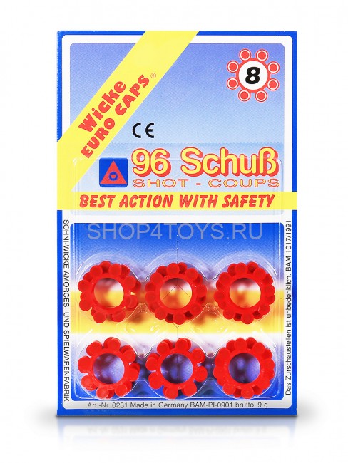 Пистоны Sohnie-wicke 8 зарядов, 12 колец (96 выстрелов) - SW0231