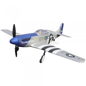 Радиоуправляемый самолет Dynam mini P-51D RTF 2.4G - DY8964 P-51D обладает отличными летными характеристиками и способен выполнять сложные фигуры высшего пилотажа.