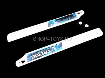Лопасти Xtreme - ESK003-W Белые пластиковые лопасти Xtreme - ESK003-W для вертолета E sky Honey Bee King 2
