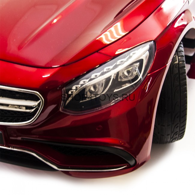 Детский электромобиль Мерседес Mercedes Benz S63 LUXURY 2.4G - Red - HL169-LUX-R