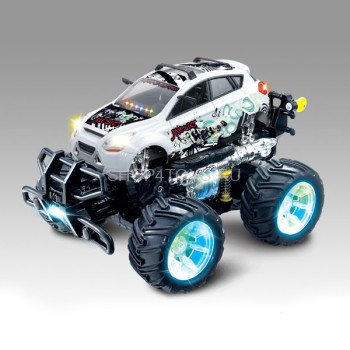Радиоуправляемый автомобиль перевертыш Acrobatic Dancing Car 1:14 - 333-513B Машинка-перевертыш со светящимися колеса и звуком