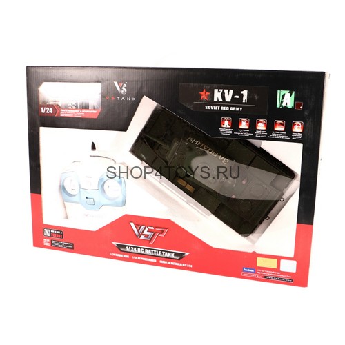 Радиоуправляемый танк VSTank KV-1 Infrared Green 2.4G - A03103001 Радиоуправляемый танк VSTank KV-1 Infrared Green 2.4G - A03103001