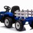 Детский электромобиль XMX трактор с прицепом (синий, EVA, пульт, 12V) - XMX611-BLUE