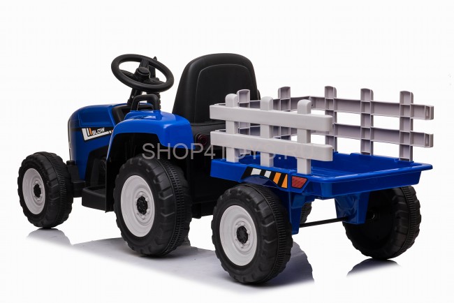 Детский электромобиль XMX трактор с прицепом (синий, EVA, пульт, 12V) - XMX611-BLUE Детский электромобиль XMX трактор с прицепом (синий, EVA, пульт, 12V) - XMX611-BLUE